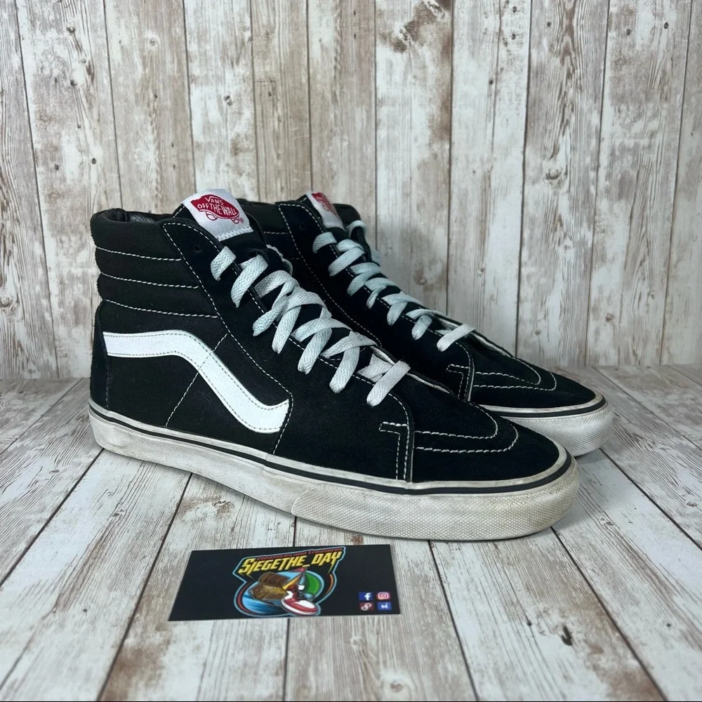 Vans sk8 High Black and White - Mens 10.5